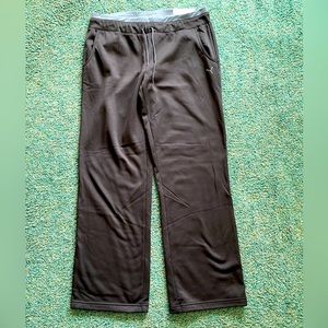 PUMA XL Loose-fit Fleece Gym Pants in Black-Turbulence